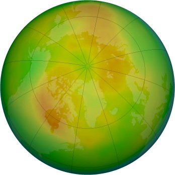 Arctic ozone map for 2004-05